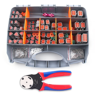 338Pcs Dt Deutsch Connector Kit - 2 3 4 6 8 12 Pin Connectors Crimping Tool Car Electrical Connector