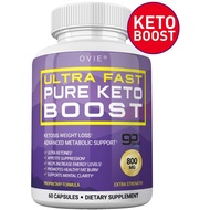 ULTRA FAST KETO BOOST - ADVANCED CLINICALLY-RESEARCHED PATENTED GOBHB PURE BHB SALTS (BETA HYDROXYBU