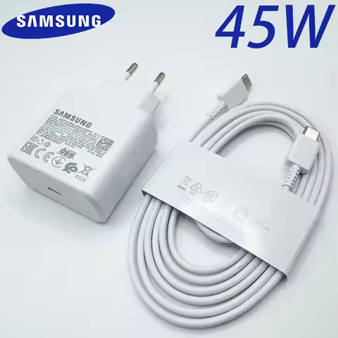 Original Samsung 45W Charger Super Fast Charging 2.0 Type C Cable Adapter For Galaxy Z Fold 8 7 6 5 