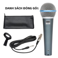 BETA Năng Động Cardioid Micrófono 58A Kim Loại Có Dây Sân Khấu Chuyên Nghiệp Hát Micro Cho Shure Kar