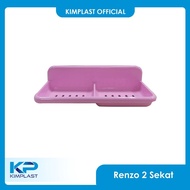 KIMPLAST Renzo 2-Section Soap Holder 2-Section Soap Holder/ Soap Holder Soap Container