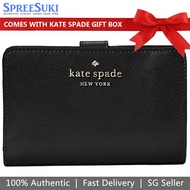 Kate Spade Wallet In Gift Box Medium Wallet Staci Medium Compact Bifold Wallet # WLR00128