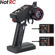 Kereta dan Bot Model HOTRC Baharu Kawalan Campuran 6 Saluran 4 Saluran 2.4G Kawalan Pistol Pemancar 