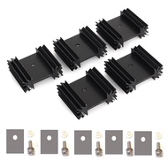 Easycargo To-220 Aluminium Heatsink 25x34x12mm,TO220 Heat Sink for Cooling MOSFET SCR Power Voltage 