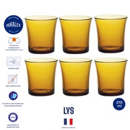 แก้วน้ำ Lys 210 ml สีเหลือง  Duralex Lys Amber Tumbler / เซต 6 ใบ
