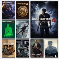 Mysterious Adventure Challenge Game Uncharted 4 Posters Nathan Drake Prints Canvas Painting Wall Pic