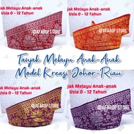 Malay Tanjak for Children 0-12 Years Full Songket Quality Johor-Riau Creation Model | Traditional He