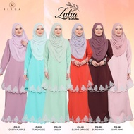 [RAYA 2024] KURUNG ZULIA - Baju Kurung Sulam Tenun Raya Moden Mint, Pink, Lilac Burnt Orange Nursing