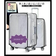 Transparent Mica Plastic Luggage Cover 26 Inch