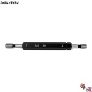 IWENNEYBU Thread Plug Gauge, Black 6H Tolerance Double Ends Thread Gauge, Durable M5x0.8 Steel Mater