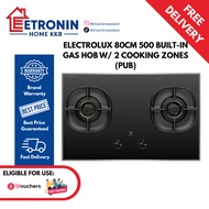 Electrolux EHG8250BEP 80cm Gas Hob with 2 Burners (PUB)