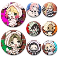 Anime Angels of Death Enamel Pins for Bag Decor Round Brooches Isaac Foster Rachel Gardner Cartoon B