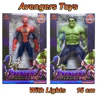 Marvel Avengers Superheroes Action Figure - Spiderman Ironman Thanos Hulk Captain America Toy with Box - Mainan Hero