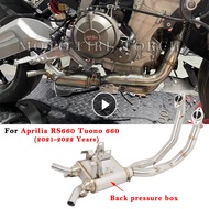 For Aprilia RS660 RS Tuono 660 2021 2022 Motorcycle Exhaust Escape System Modified Full System Muffl