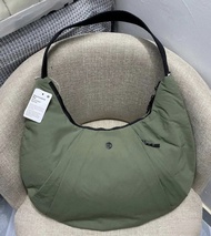 Lululemon Pleated Crescent Shape Shoulder Bag 10L in Green Water-Repellent Fabric - Ladies Bag