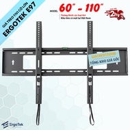 ErgoTek E97 65 - 75 - 85 - 110 Inch Wall Mount TV Mount - Super Sturdy Fixed TV Mount
