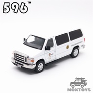 596Model 1:64 Hollywood Precinct white Diecast Model Car