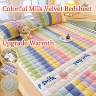 Child Bedsheet Velvet Bedsheet Thicken Cartoon Mattress Cover Cute Mattress Protector For Child