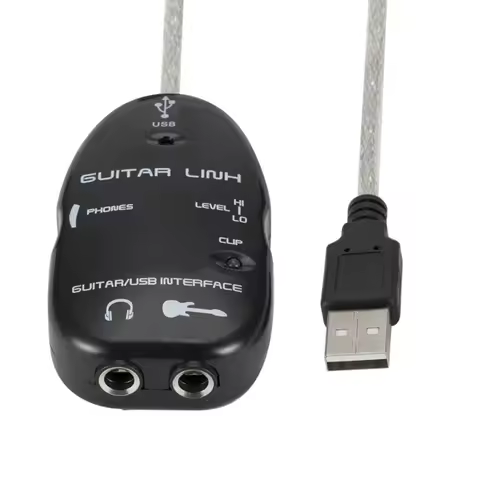 Guitar Adapter Guitar Link Cable Guitar Link Guitar to USB Interface Link Cable Adapter Audio Connec