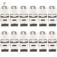 12 Pcs RJ45  Cat7 Cat6A Shielded  Zinc Alloy Module Network  Jack Connector Adapter 10GB Network oud