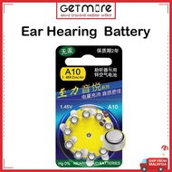 10PCS A10 1.45V Zinc Air HEARING AID LITHIUM BATTERY batteries
