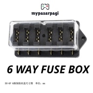 4/6/10 Way Fuse Box Holder Fuse Block for Car Truck Boat12V/24V/32V (Standard Fuse)
