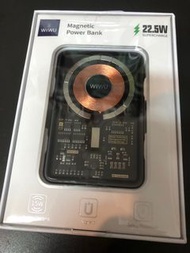 WiWU Magnetic Charging Power Bank with Stand 磁吸充電寶 10000毫安 Magnetic Wireless Battery Pack 磁吸無線充流動電源 