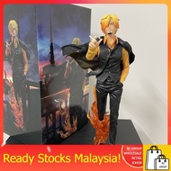 31cm One Piece GK Vinsmoke Sanji Black Suit Figure Toys 海贼王 模型