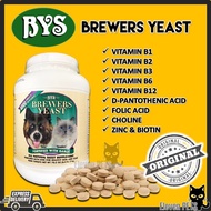 (Repack) BYS Pet Natural Premium Brewer Yeast -(50PCS) ORIGINAL Vitamin Bulu Kucing Anjing Brewers E