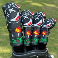 Golf Club cover No. 1 Wooden cover Black White Bomb Iron cover Head cover Golf
