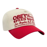 Obey Speed Squad 5 Panel-True Red Multi Hat