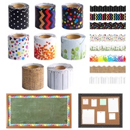 10M/roll Colorful Classroom Blackboard Border Stickers Billboard Border Decoration Decal