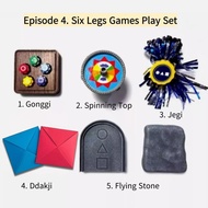 Korean Folk Game Set DDAKJI Korean Game, Korean Dice Game, Gonggi Stone Pebbles Set, Stone Catching 