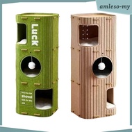 [AmlesoMY] 3 Storey Cat Bed Cave Covered Tunnel Condo Household Kitty Scratch Resistant Hut Cat Hous
