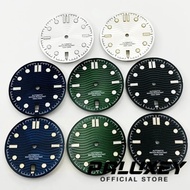 PALUXEY NH35 31mm For 300 Series Black White Blue Watch Dial Luminous 6 o'clock Date Window Watch Fa