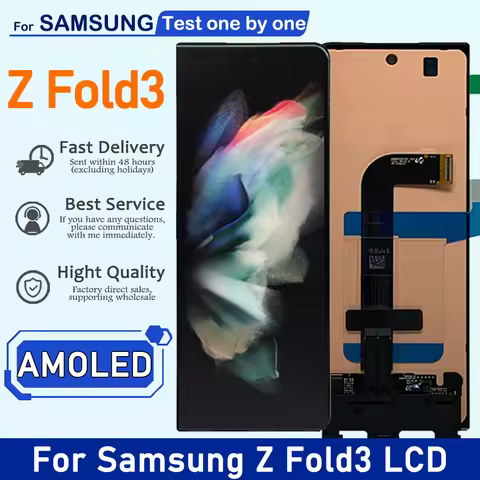 AMOLED For Samsung Z Fold3 Z Fold 3 5G Display F9260 F926B F926U Pantalla Lcd Touch Panel Screen Dig