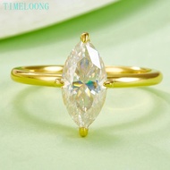 5-13# 2CT Real Moissanite Ring For women men 925 Sterling Silver Engagement Fine Jewelry Gift