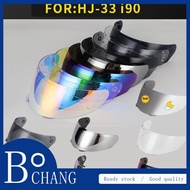 READY STOCK VISOR HELMET FOR HJC HJ-33 I90 HELMET RAINBOW TRANSPARENT REVO RED RESISTANT