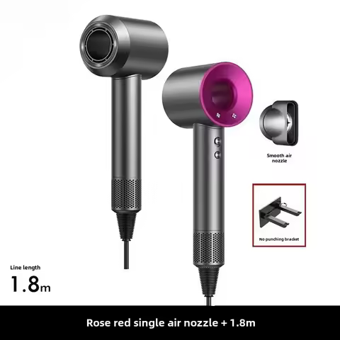 2026 Hair Dryer Professional Leafless Negative Ion Attachment Negative Ion Salon Tool Home Travel Po