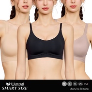 Wacoal Smart Size บราไร้โครง เสริมฟองน้ำ 15 มิล (เซท 3 ชิ้น) รุ่น WB5Y01/WB5301