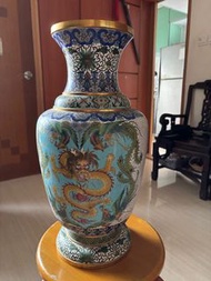 景泰藍龍鳳紋花瓶