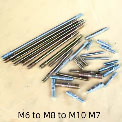 Motorcycle car exhaust pipe screw muffler interface cylinder block screw column bolt M6 to 8 to 10 M