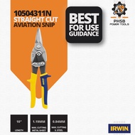 IRWIN HAND TOOLS | 10504311N IRWIN STRAIGHT CUT AVIATIAN SNIP | PROTOUCH GRIP