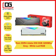 Ram DDR4 Adata 8GB 3200Mhz XPG Spectrix D50 RGB - Grey & White Led - Genuine Product 60 Month Warran