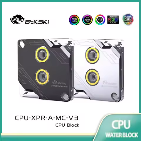 Bykski CPU-XPR-A-MC-V3 CPU Water Block Use for INTEL LGA1700 1151 1155 1200 2011 2066 X99 I7 5V ARGB