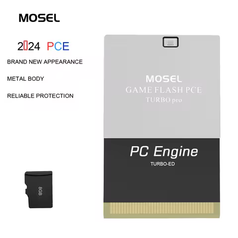 Mosel game flash PCE PC engine console game card supports GT handheld computers TG16 and PC aluminum