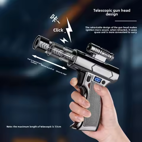 2026 Multi-functional Lighting Infrared Light Handheld Flame Gun Retractable Direct Injection Gun We