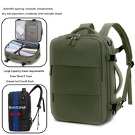 ?【SG Ready Stock】?40L Travel backpack woman waterproof cabin size backpack expandable Laptop backpac