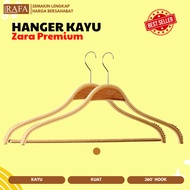 GANTUNGAN KAYU RAFA | Zara Cross Premium Wooden Hanger Hanger