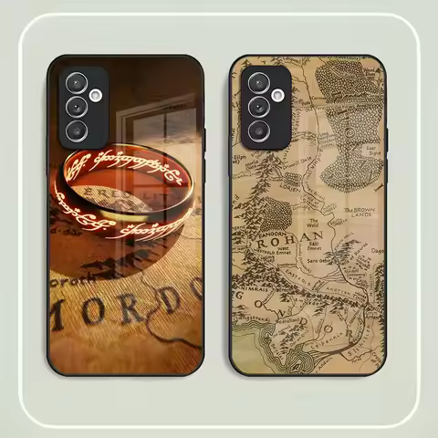 Oriwood MIDDLE EARTH MAP LOTR Phone Case for Samsung S24 Ultra S23 S22 S20 Fe S21 Plus Galaxy A54 A3